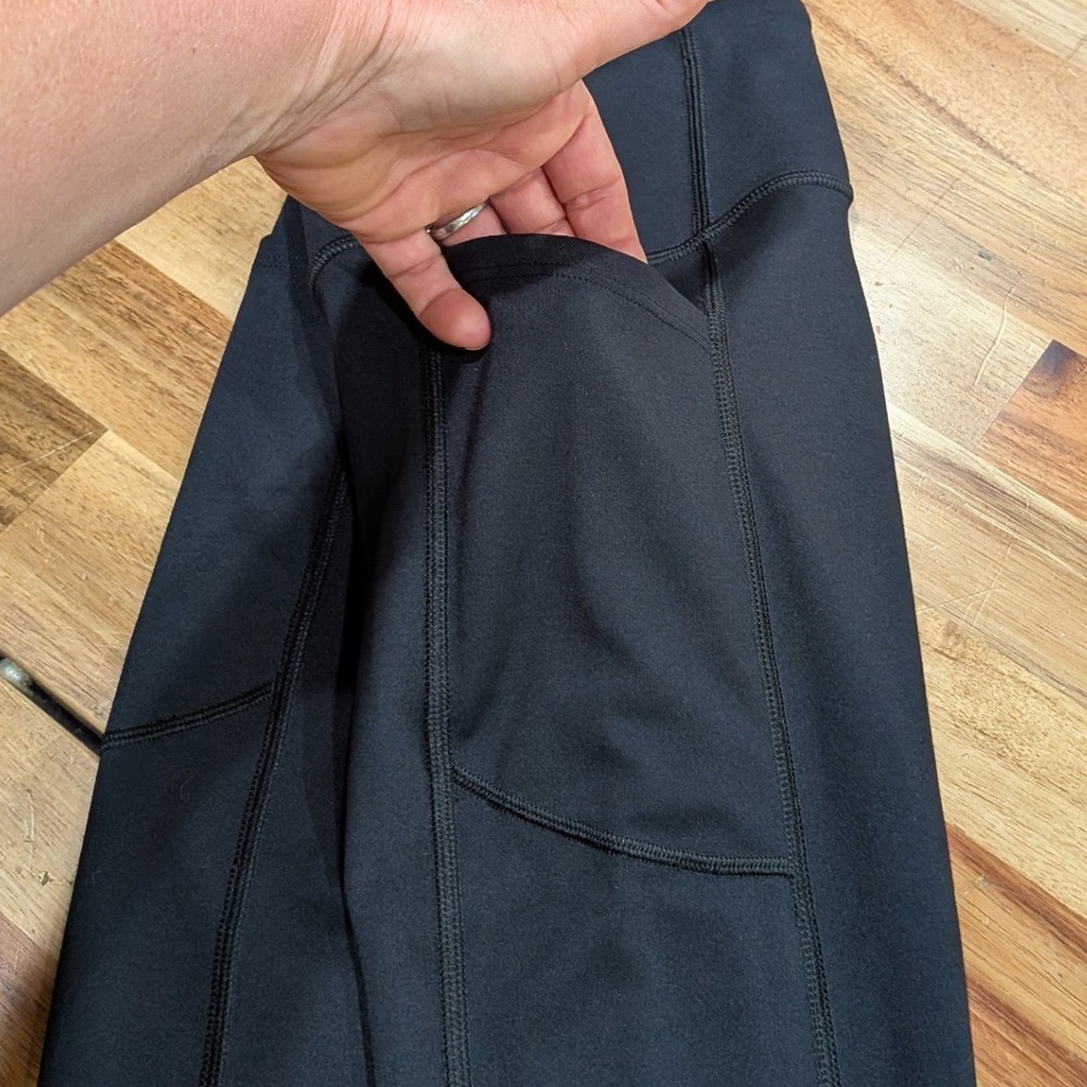 Victoria Secret Womens Pocket Leggings XS Black High Rise Yoga Gym Athletic - Picture 4 of 7